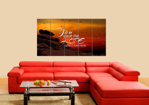 You Gave me Hope When I had None Canvas Wall Art Print