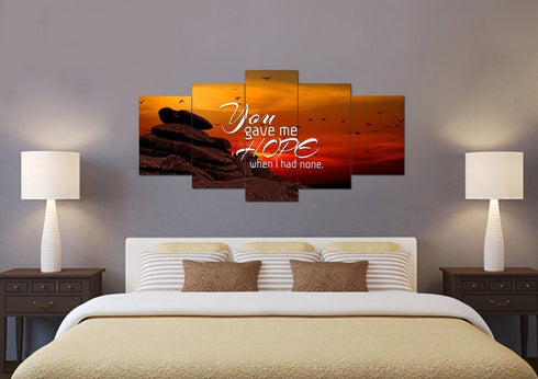You Gave me Hope When I had None Canvas Wall Art Print
