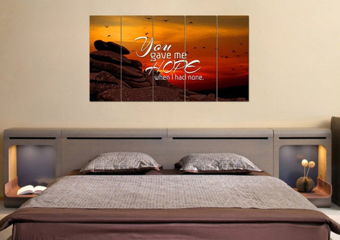 You Gave me Hope When I had None Canvas Wall Art Print