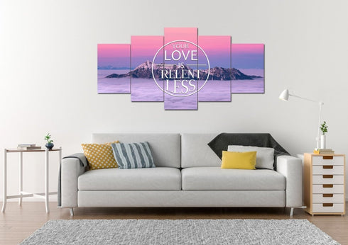 Your Love is Relentless Canvas Wall Art Print