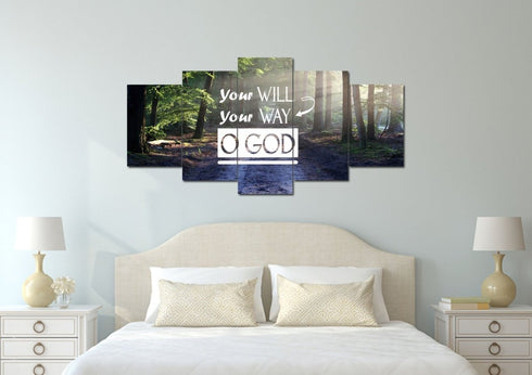 Your Will Your Way O' God Canvas Wall Art Print