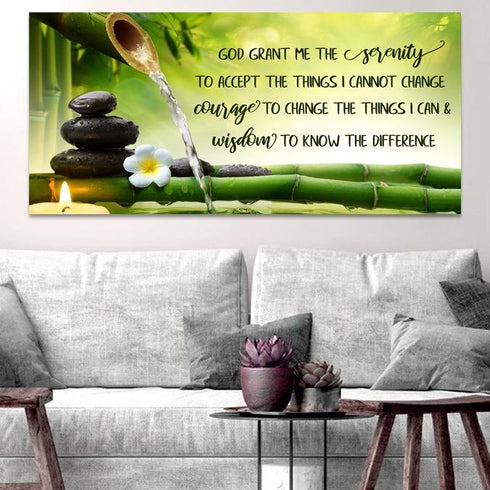 Zen Serenity Prayer #14 & Serenity Prayer Wall Art