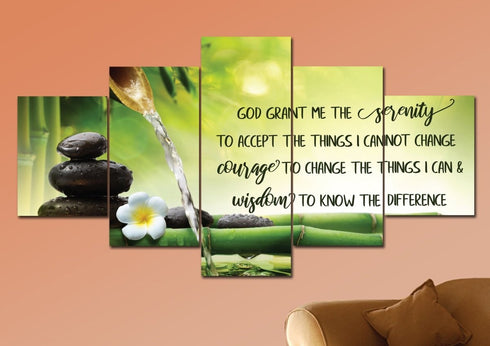 Zen Serenity Prayer #14 & Serenity Prayer Wall Art