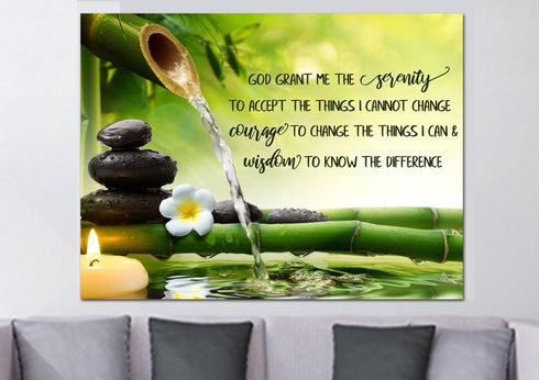 Zen Serenity Prayer #14 & Serenity Prayer Wall Art