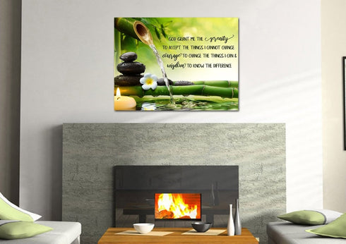 Zen Serenity Prayer #14 & Serenity Prayer Wall Art