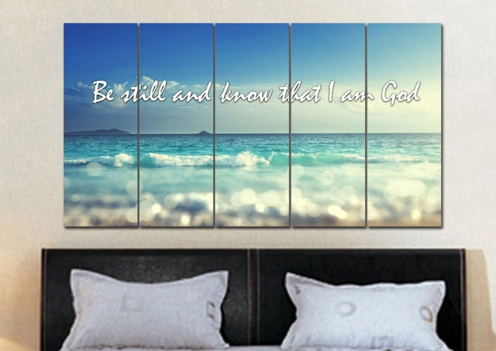 #1 Be Still and Know That I am God Canvas Print – Christian Walls