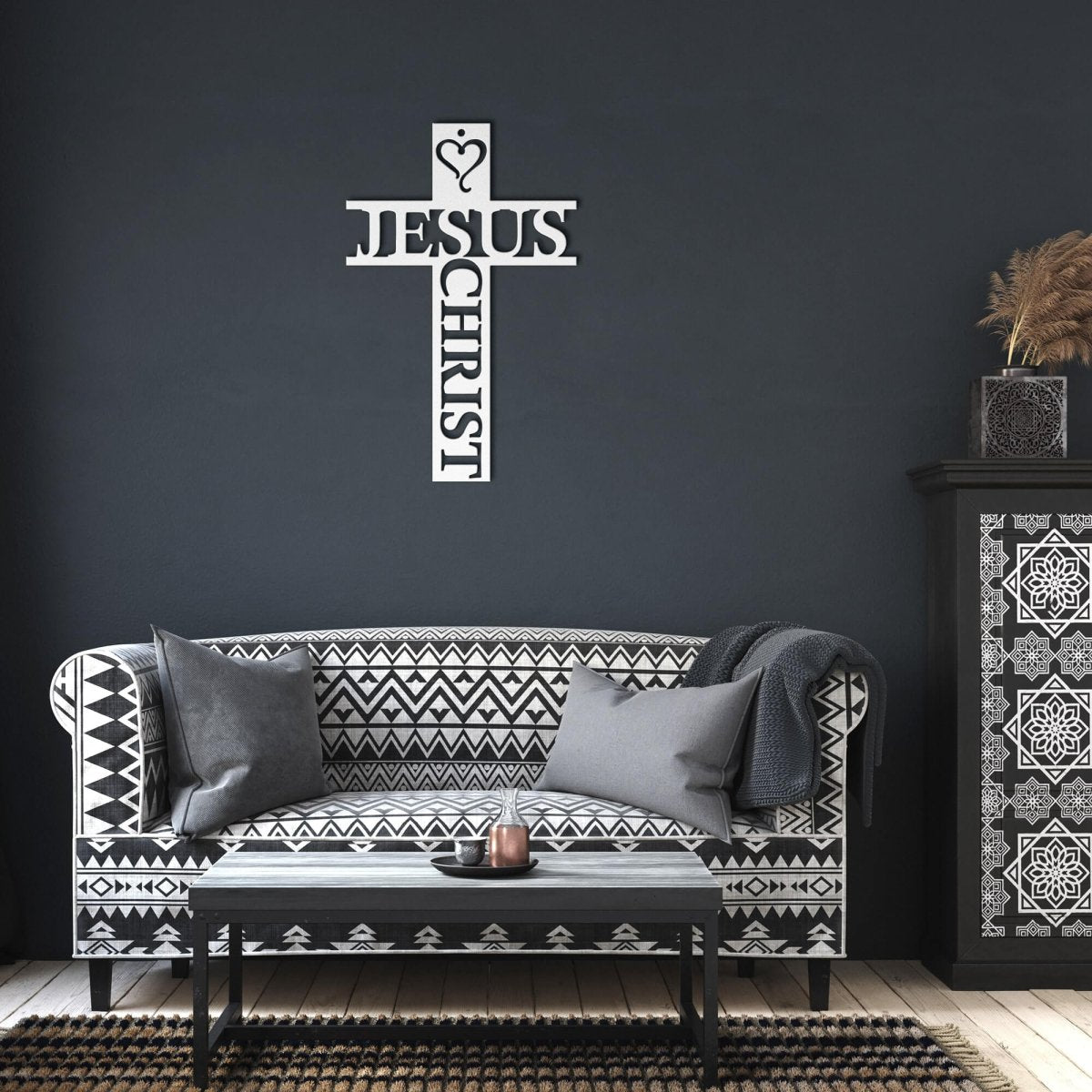 123 - Jesus Christ Cross Metal Sign – Christian Walls