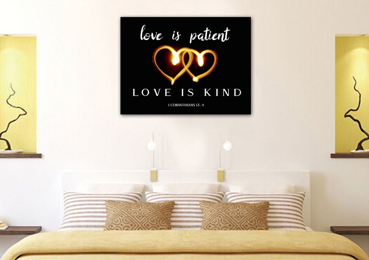 1 Corinthians 13 'Love is Patient Love is Kind' Wall Art – Christian Walls