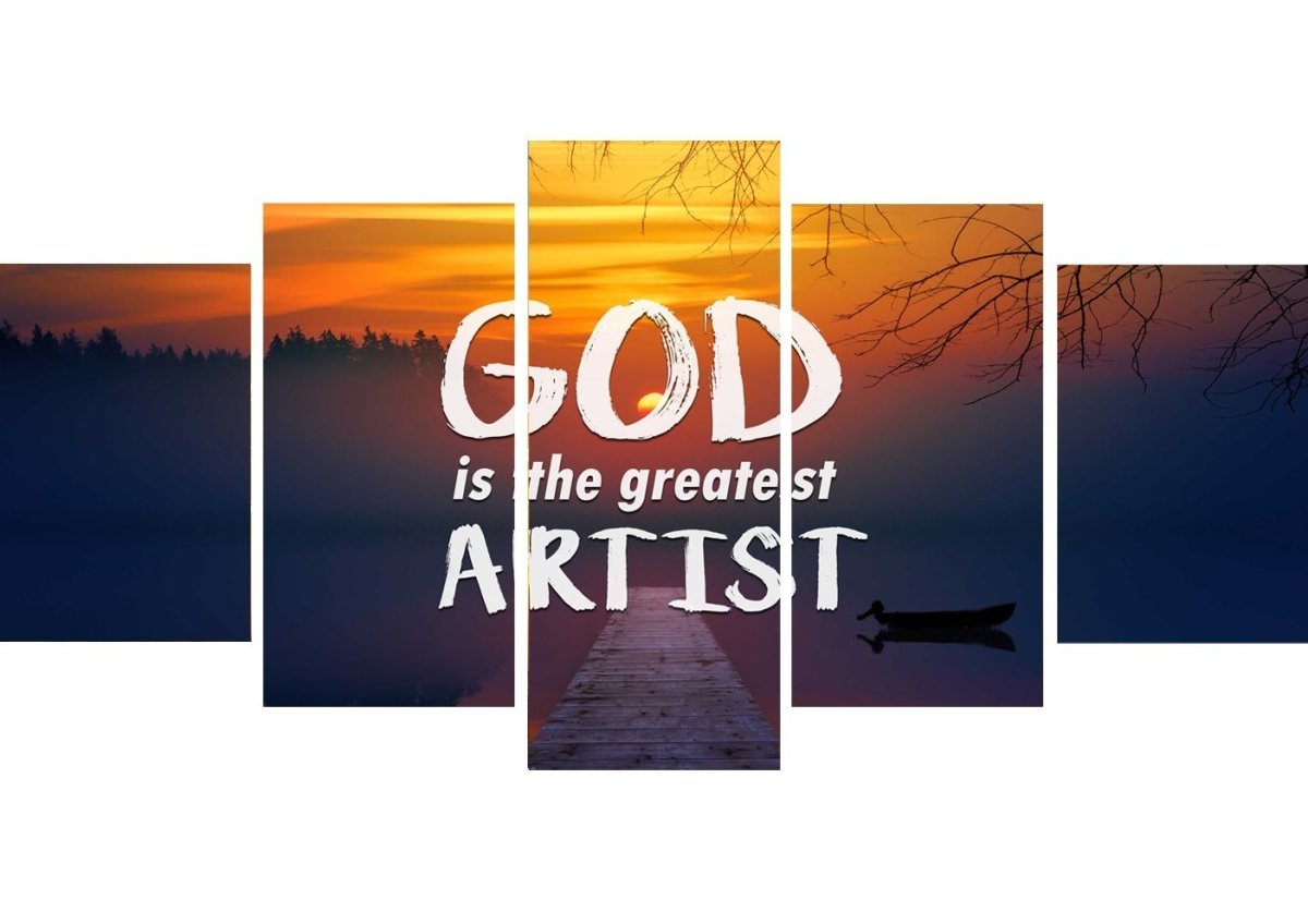 God is the Greatest Artist Wall Art Canvas Print Christian Walls