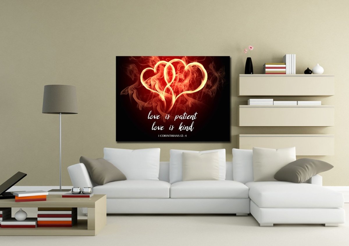 1 Corinthians 13 'Love is Patient Love is Kind' Wall Art – Christian Walls