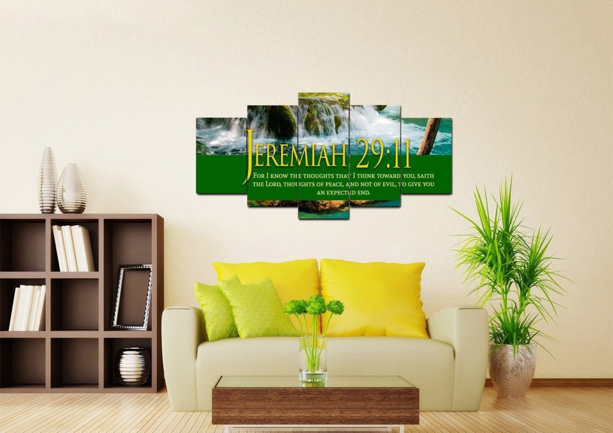 Jeremiah 29:11 KJV #11 Bible Verse Canvas Wall Art – Christian Walls