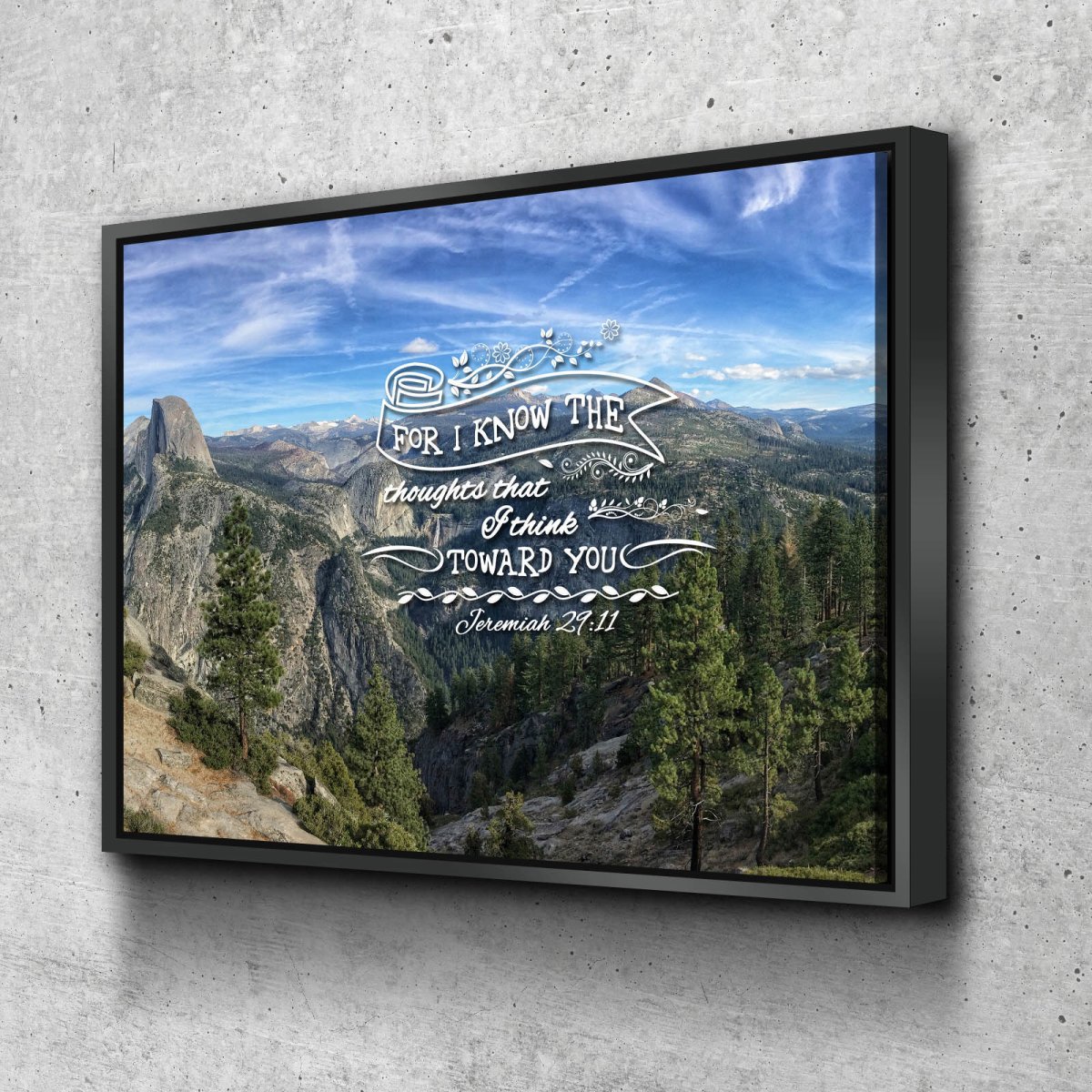 Jeremiah 29:11 KJV #2 Bible Verse Canvas Wall Art – Christian Walls