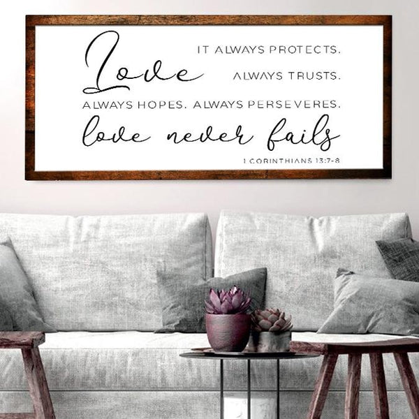 1 Corinthians 13 'Love is Patient Love is Kind' Wall Art – Christian Walls