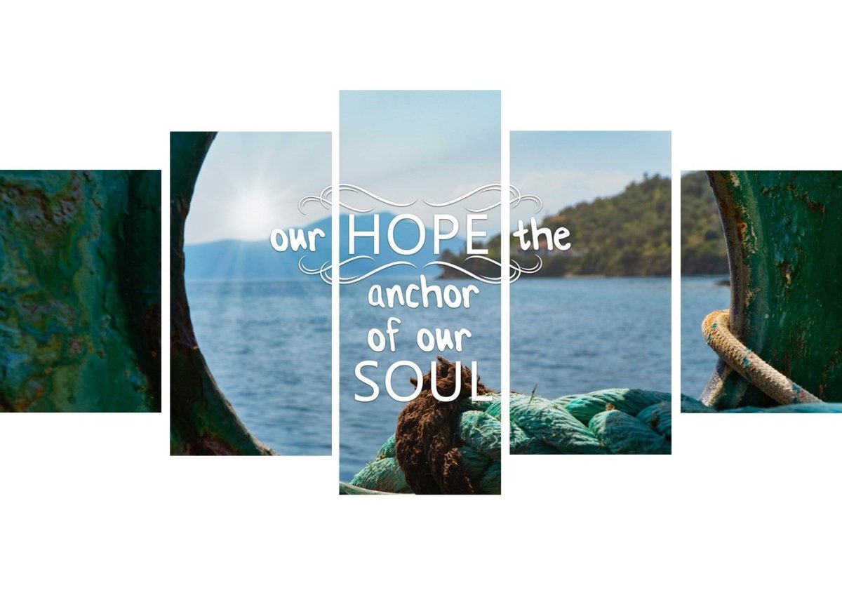 Our Hope the Anchor of Our Soul Canvas Wall Art Print - Christian Wall ...