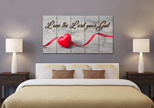 The Ribbon #2 Love the Lord your God Wall Art – Christian Walls