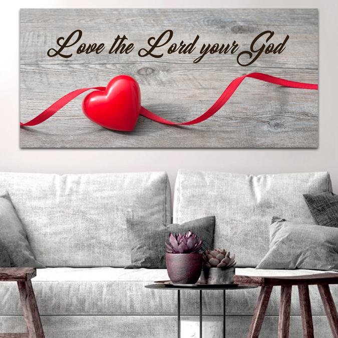 The Ribbon #2 Love the Lord your God Wall Art – Christian Walls
