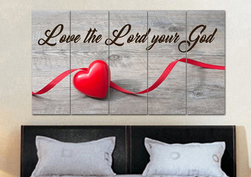 The Ribbon #2 Love the Lord your God Wall Art – Christian Walls