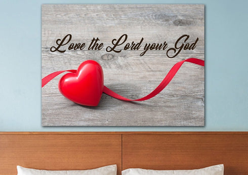 The Ribbon #2 Love the Lord your God Wall Art – Christian Walls